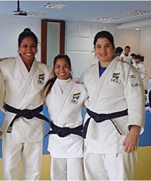 Mariana, Larissa e Camila Trio do Judô MS que irá disputar o Campeonato Mundial Sub 21 em Miami.
